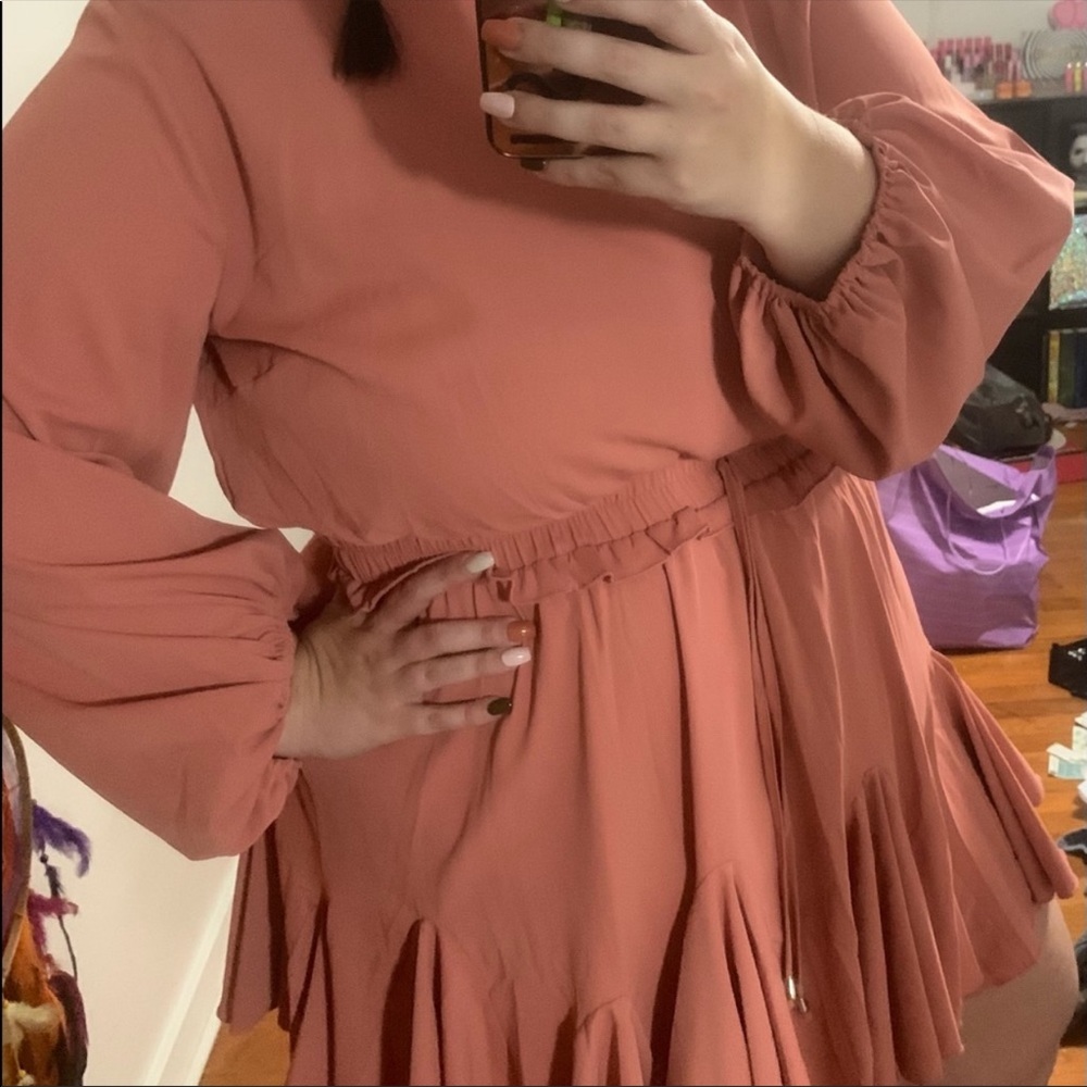 Pink Ruffle Dress - Picture 1 of 4